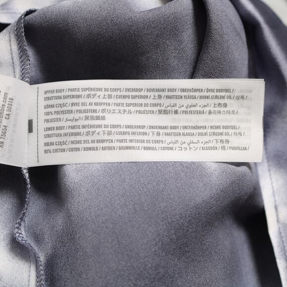 Abercrombie & Fitch Satin Tie Dye Bodysuit Gray White Cami Tank Top Size XS - Picture 9 of 12